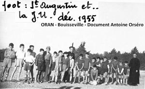 Oran- SDV- 7095- FOOT ST AUGUSTIN ET JU DEC. 1955 
